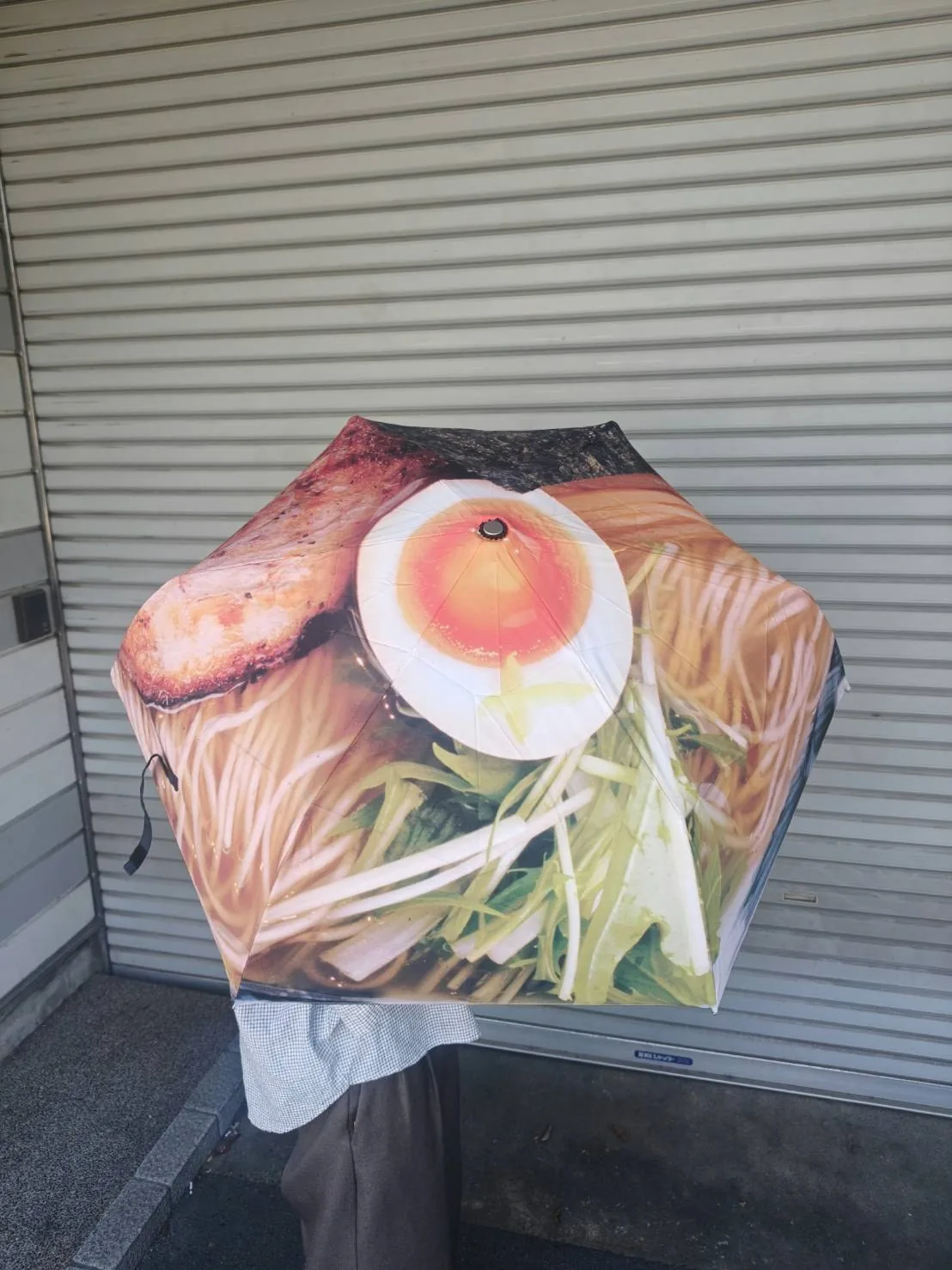 折りたたみ傘の製作例 らーめん柄