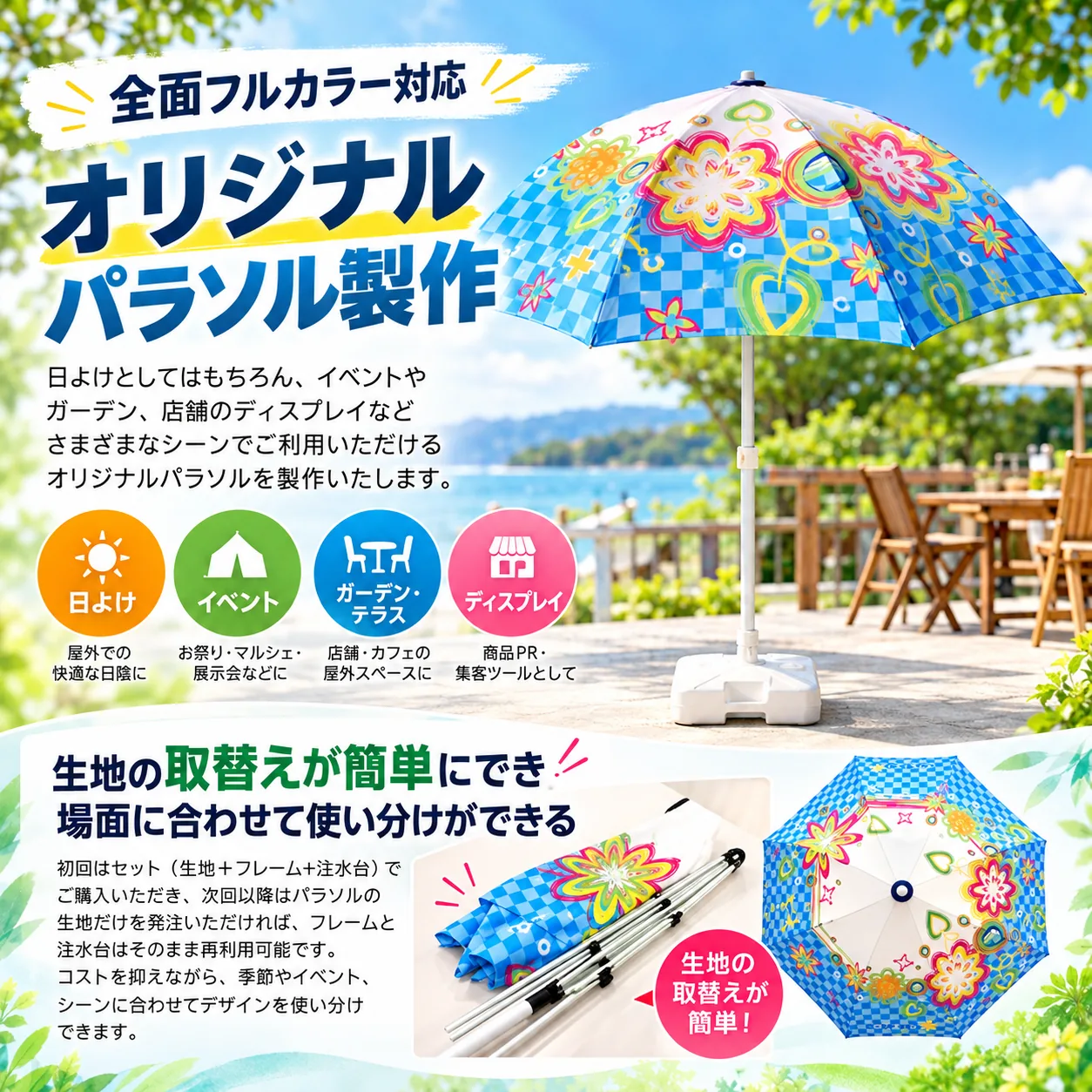 オリジナルパラソル 概要画像