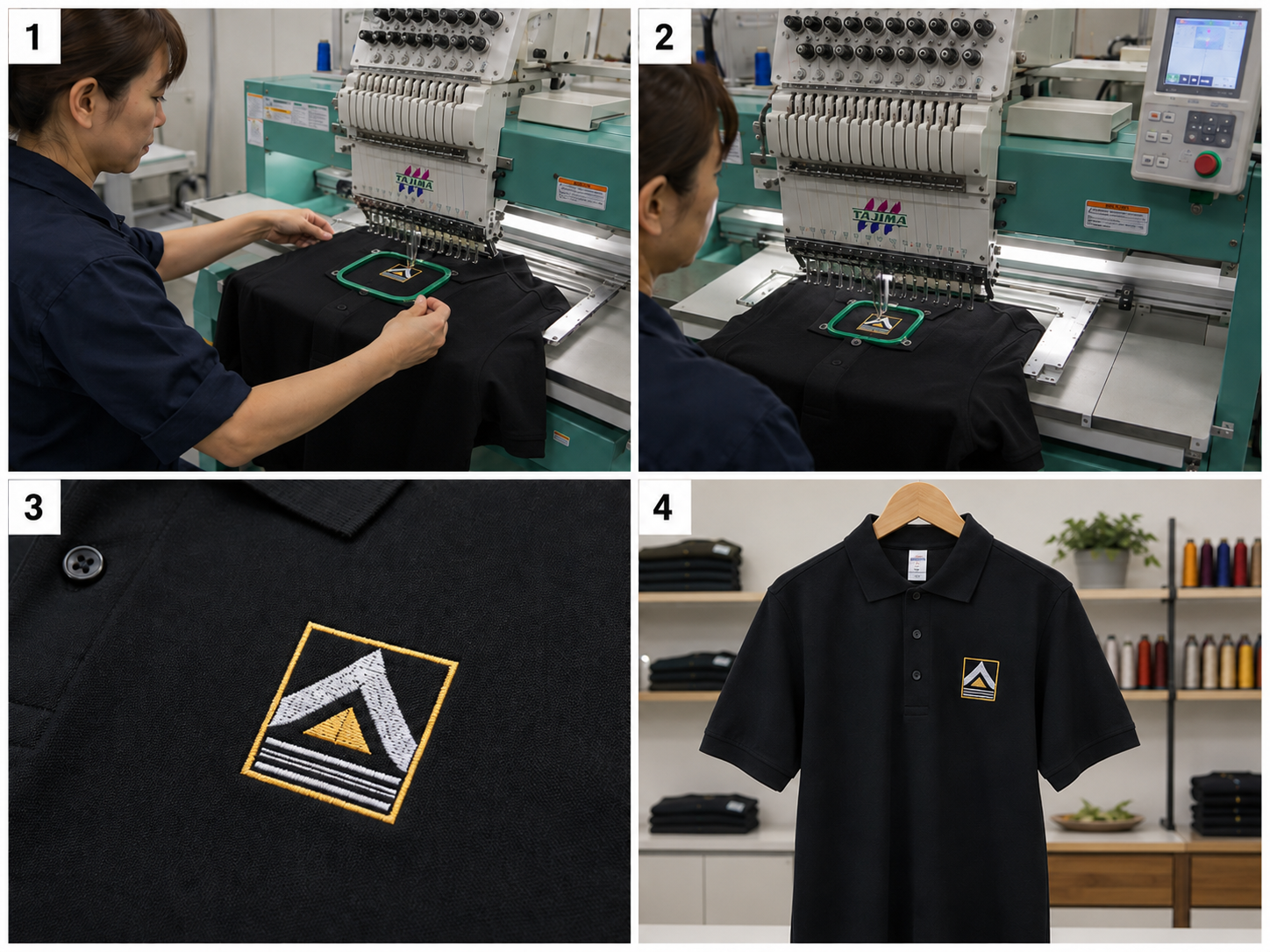 刺繍の加工工程