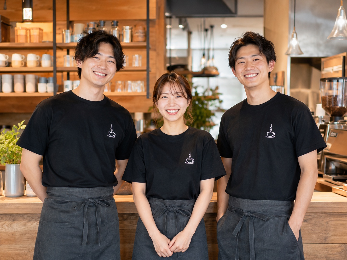 店舗スタッフTシャツのシルクプリント製作例