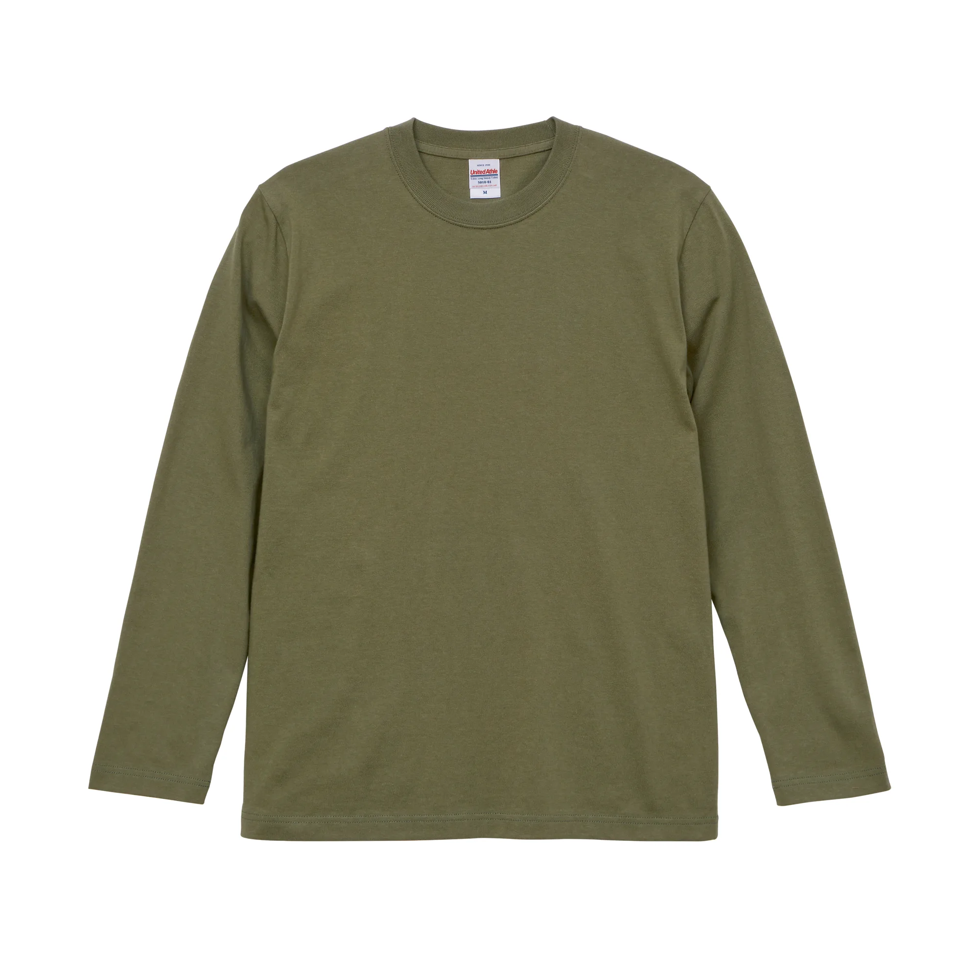 United Athle 5010-01 ライトオリーブのロングスリーブTシャツ 商品画像
