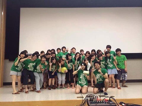 学校行事向けオリジナルTシャツの集合写真